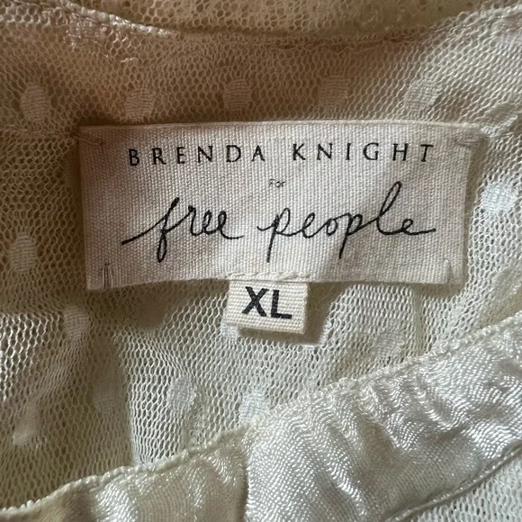 Free People Cream Lace Long Sleeve Dress XL - NWT - Picture 13 of 13